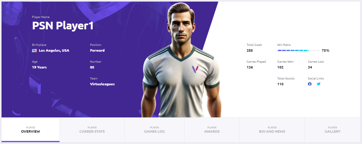 player main card